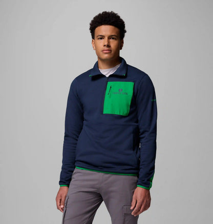 Men's Collegiate Columbia Hike Half Zip Jacket - Notre Dame