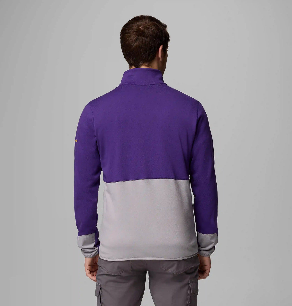 Men's Collegiate Columbia Hike Half Zip Jacket - LSU