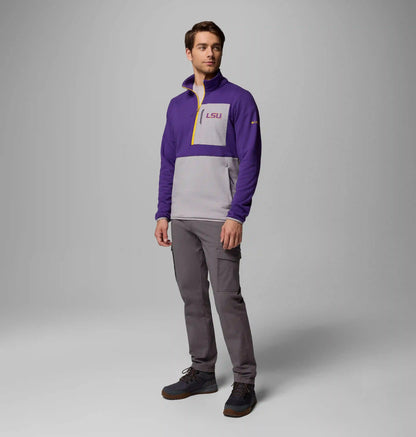 Men's Collegiate Columbia Hike Half Zip Jacket - LSU