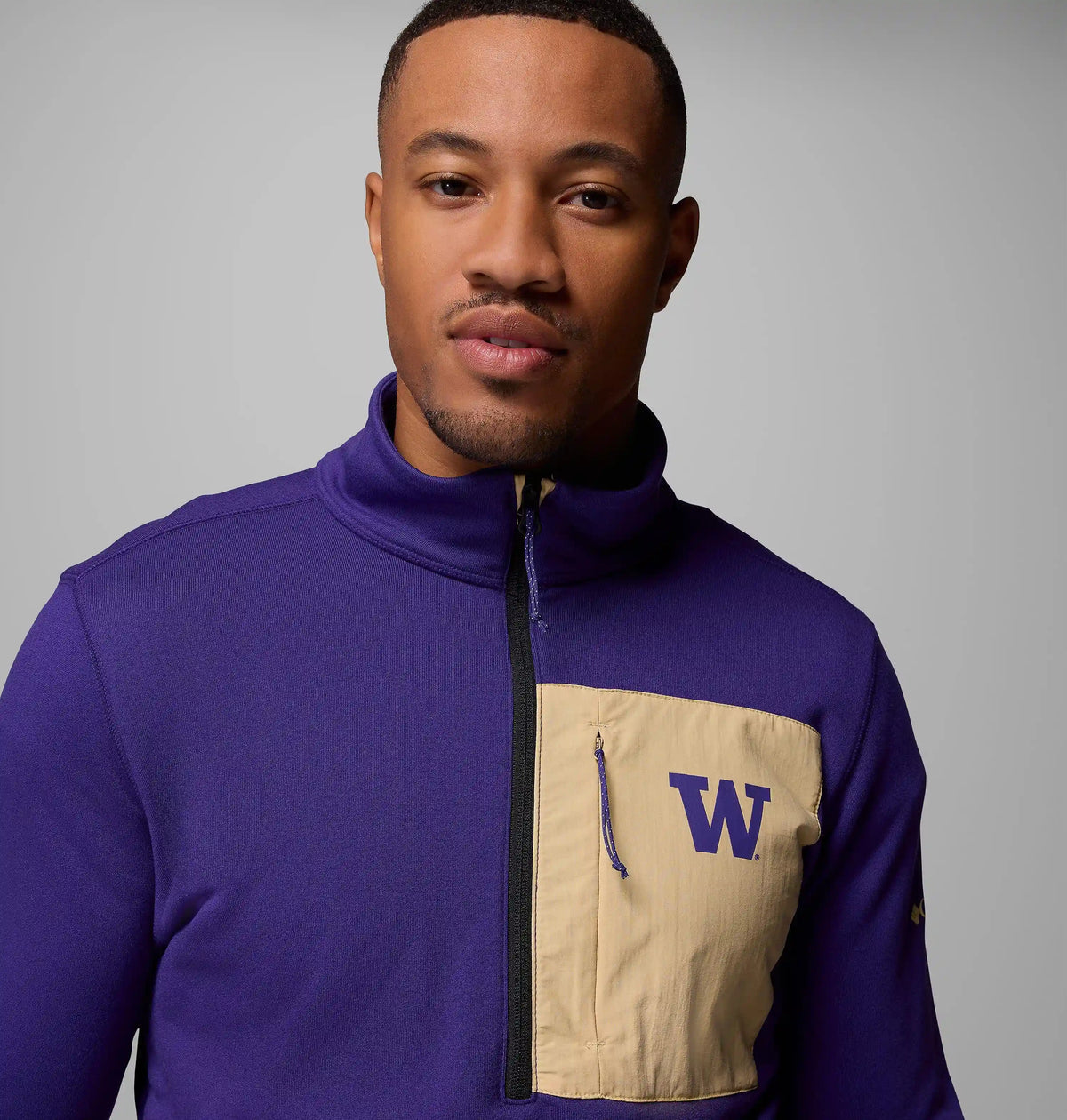 Men's Collegiate Columbia Hike Half Zip Jacket - Washington