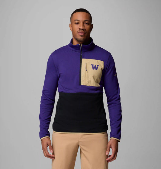Men's Collegiate Columbia Hike Half Zip Jacket - Washington