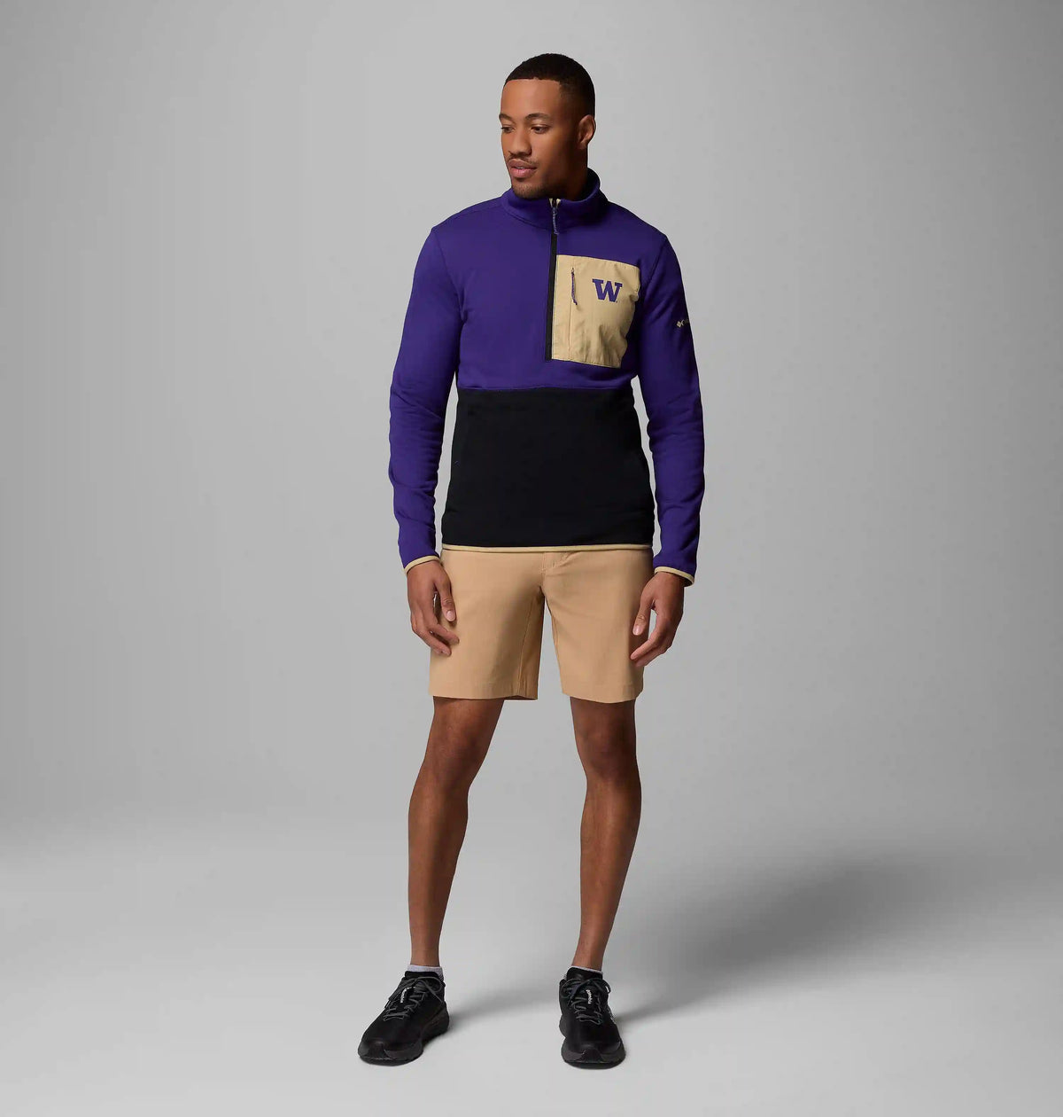 Men's Collegiate Columbia Hike Half Zip Jacket - Washington