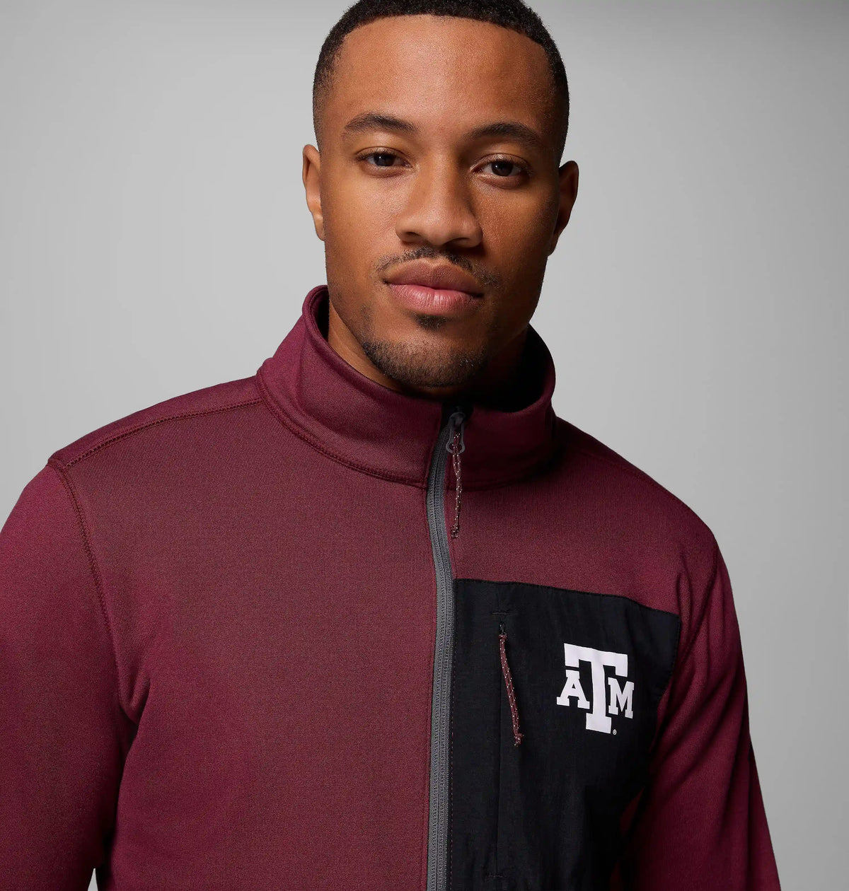 Men's Collegiate Columbia Hike Half Zip Jacket - Texas A&M
