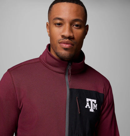Men's Collegiate Columbia Hike Half Zip Jacket - Texas A&M