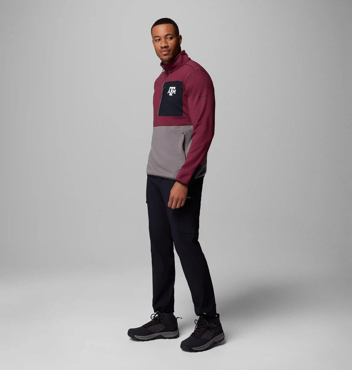 Men's Collegiate Columbia Hike Half Zip Jacket - Texas A&M