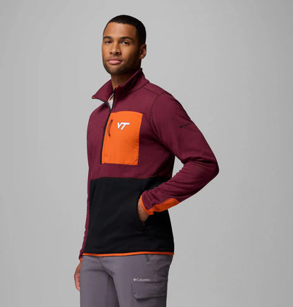 Men's Collegiate Columbia Hike Half Zip Jacket - Virginia Tech