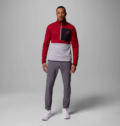 Men's Collegiate Columbia Hike Half Zip Jacket - Alabama
