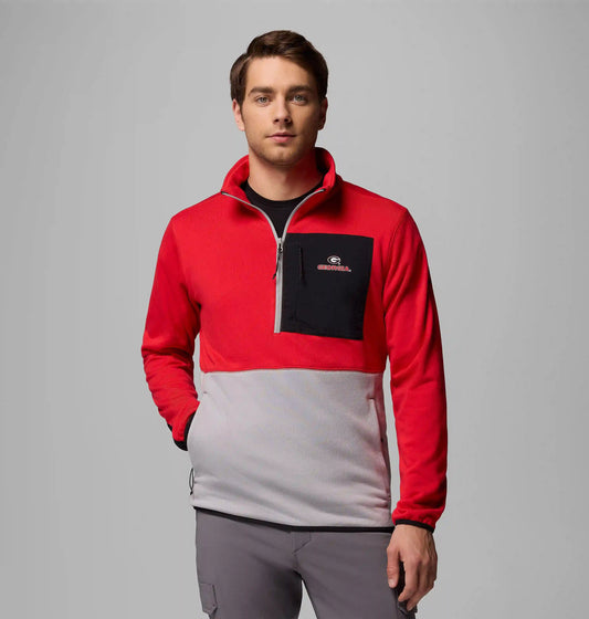 Men's Collegiate Columbia Hike Half Zip Jacket - Georgia