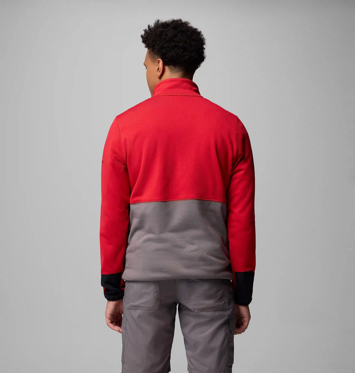 Men's Collegiate Columbia Hike Half Zip Jacket - Wisconsin