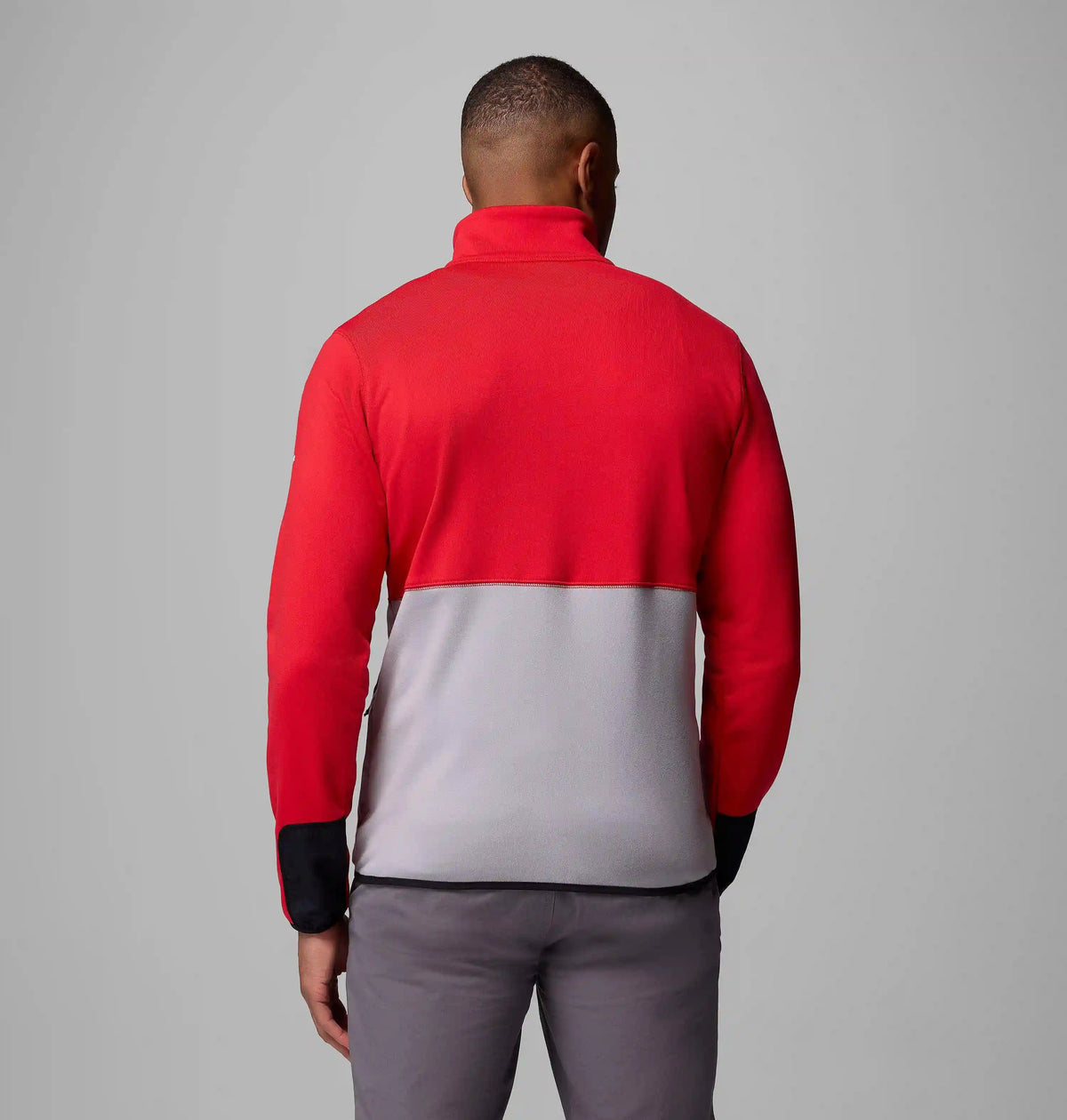 Men's Collegiate Columbia Hike Half Zip Jacket - Nebraska