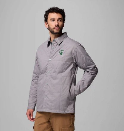 Men's Collegiate Campus Roam Quilted Shirt Jacket - Michigan State