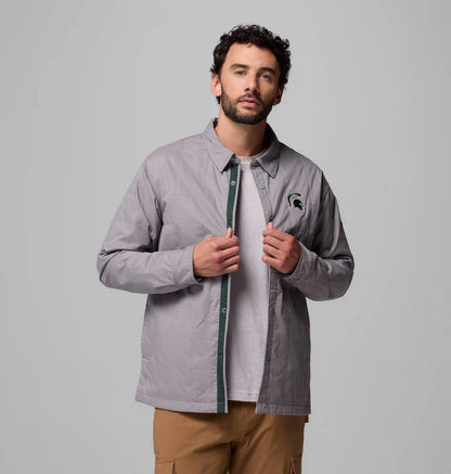 Men's Collegiate Campus Roam Quilted Shirt Jacket - Michigan State
