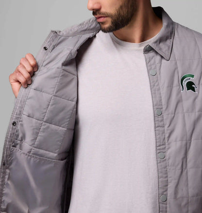 Men's Collegiate Campus Roam Quilted Shirt Jacket - Michigan State