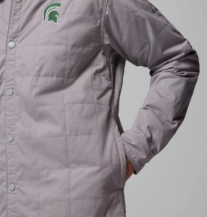 Men's Collegiate Campus Roam Quilted Shirt Jacket - Michigan State