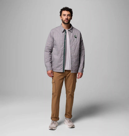 Men's Collegiate Campus Roam Quilted Shirt Jacket - Michigan State