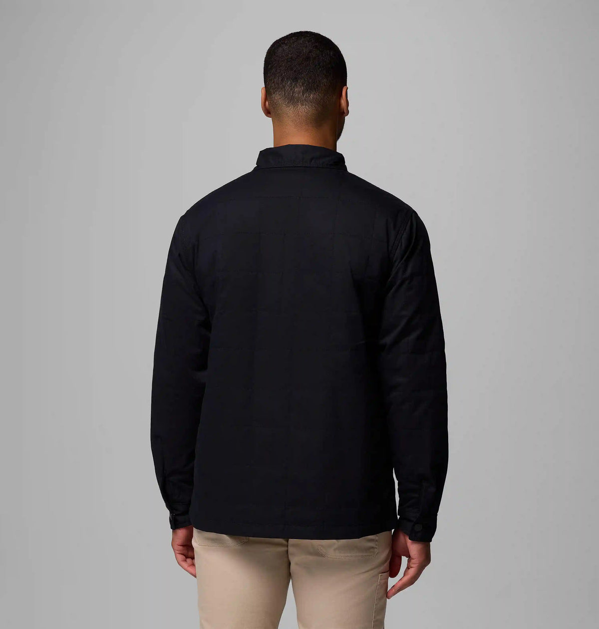 Men's Collegiate Campus Roam Quilted Shirt Jacket - Wisconsin