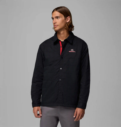 Men's Collegiate Campus Roam Quilted Shirt Jacket - Georgia
