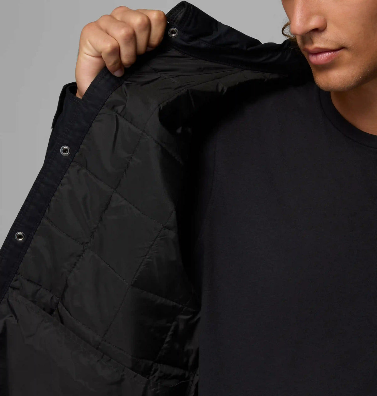 Men's Collegiate Campus Roam Quilted Shirt Jacket - Georgia