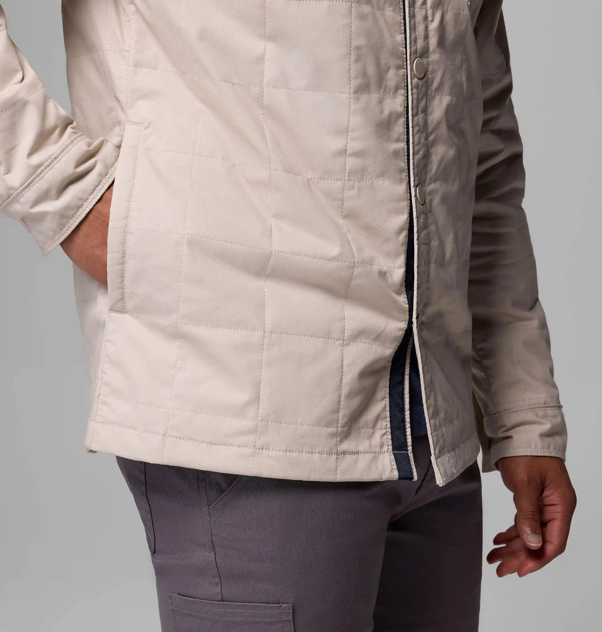 Men's Collegiate Campus Roam Quilted Shirt Jacket - Michigan