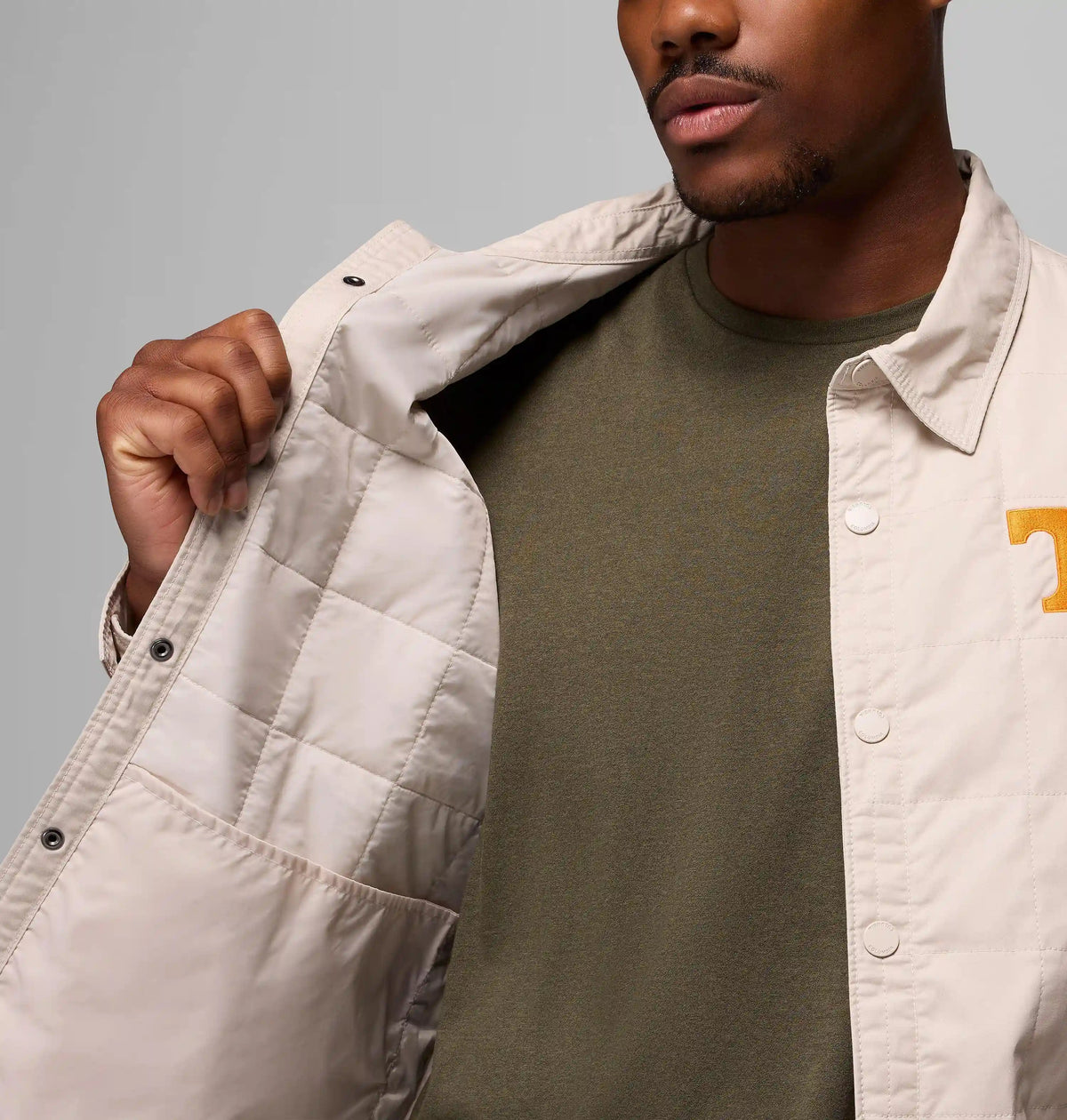 Men's Collegiate Campus Roam Quilted Shirt Jacket - Tennessee