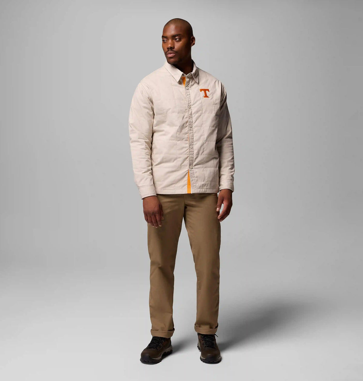 Men's Collegiate Campus Roam Quilted Shirt Jacket - Tennessee