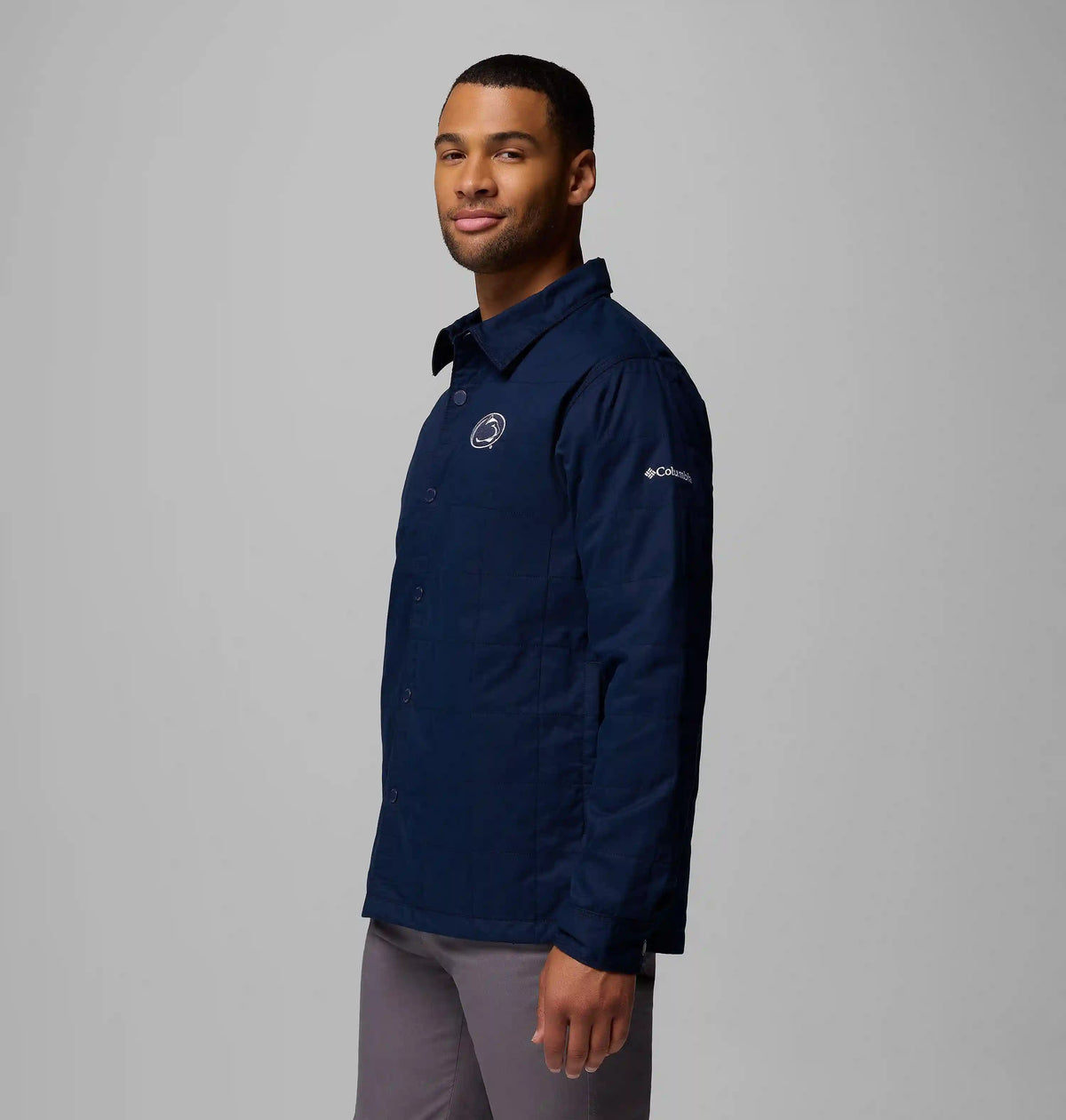Men's Collegiate Campus Roam Quilted Shirt Jacket - Penn State