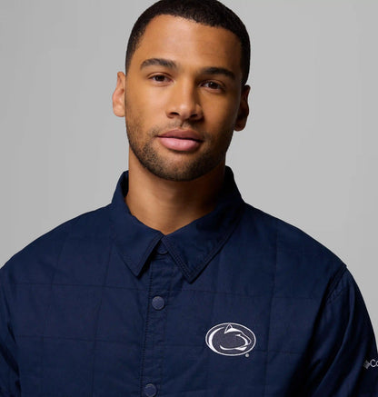 Men's Collegiate Campus Roam Quilted Shirt Jacket - Penn State