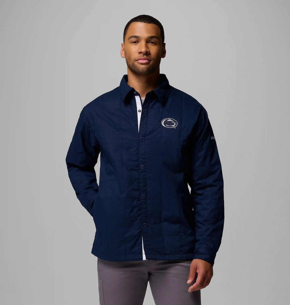 Men's Collegiate Campus Roam Quilted Shirt Jacket - Penn State