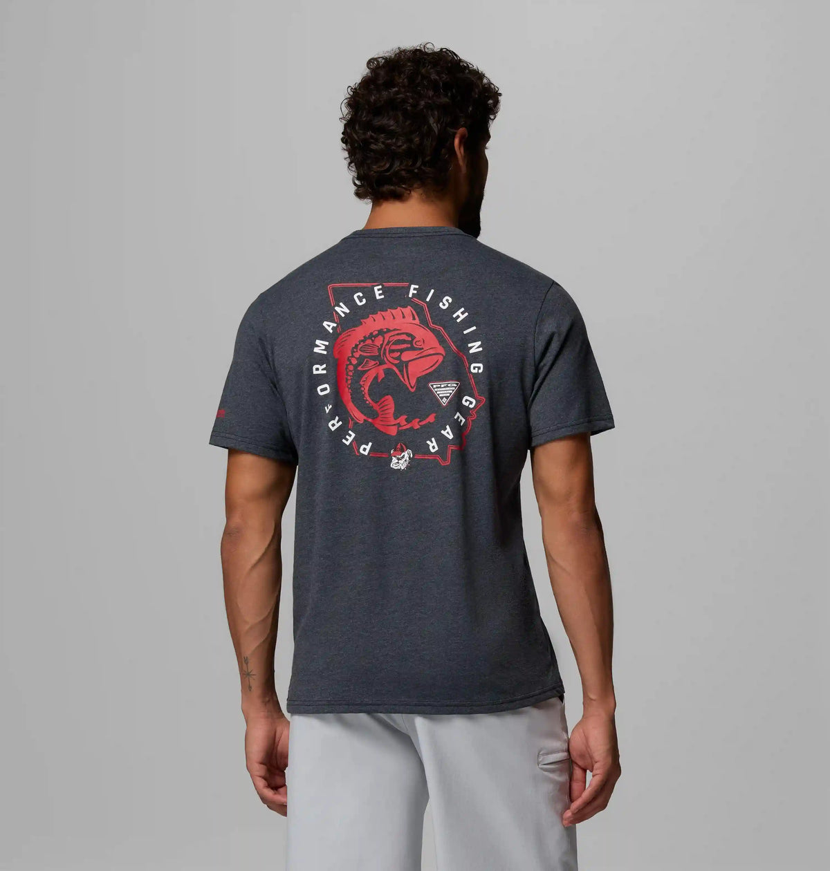 Men's Collegiate PFG Short Sleeve Shirt - Georgia