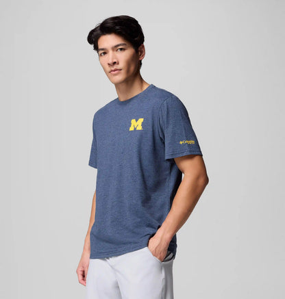 Men's Collegiate PFG Short Sleeve Shirt - Michigan
