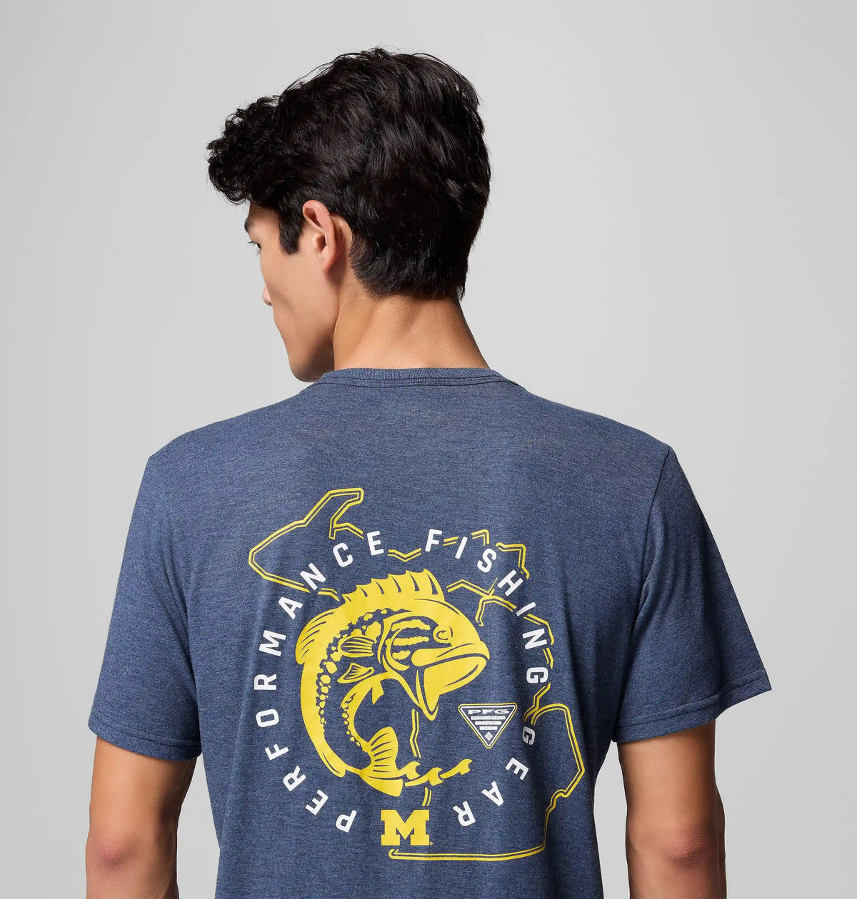 Men's Collegiate PFG Short Sleeve Shirt - Michigan