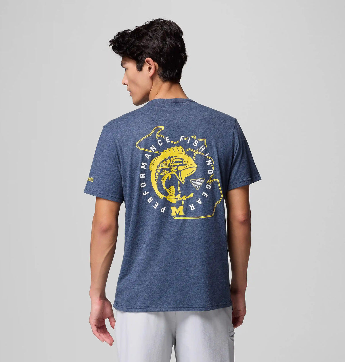 Men's Collegiate PFG Short Sleeve Shirt - Michigan