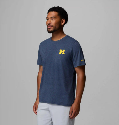 Men's Collegiate PFG Short Sleeve Shirt - Michigan