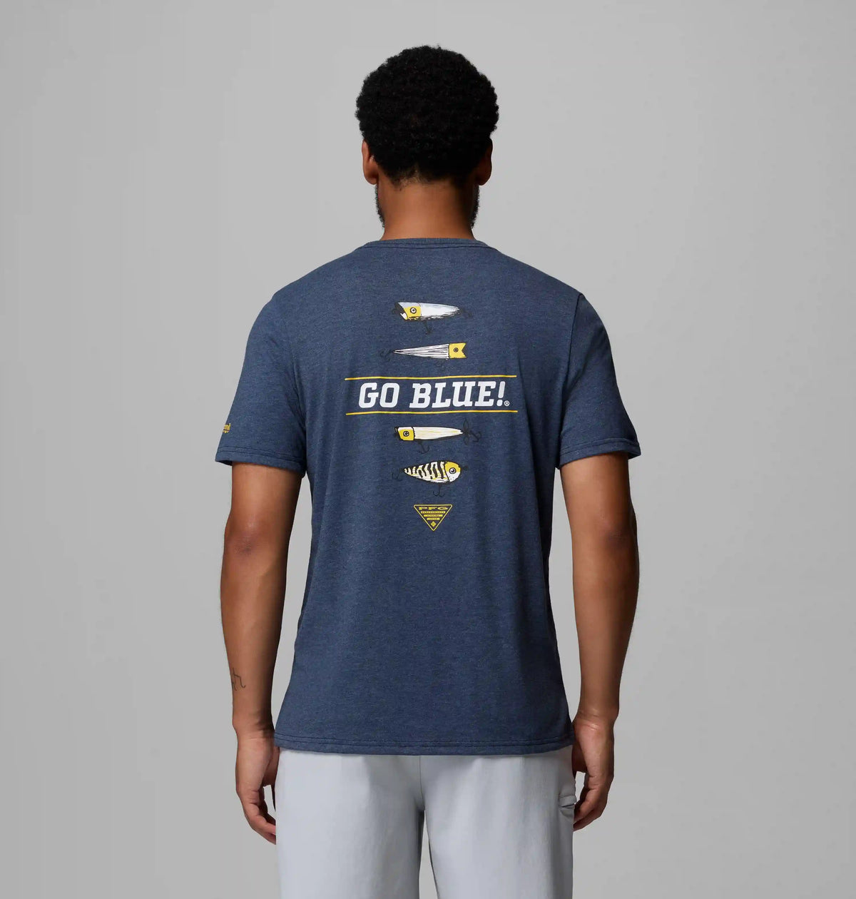 Men's Collegiate PFG Short Sleeve Shirt - Michigan