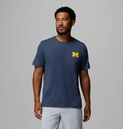 Men's Collegiate PFG Short Sleeve Shirt - Michigan
