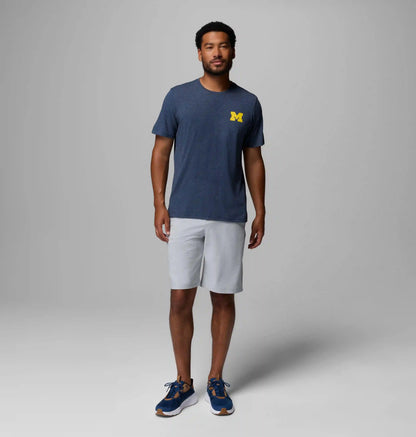 Men's Collegiate PFG Short Sleeve Shirt - Michigan
