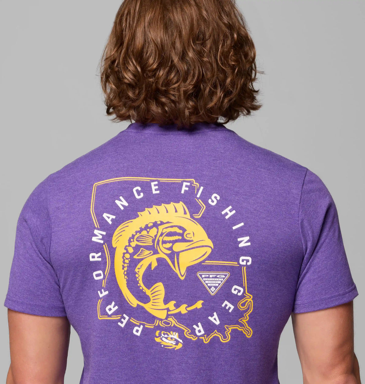 Men's Collegiate PFG Short Sleeve Shirt - LSU