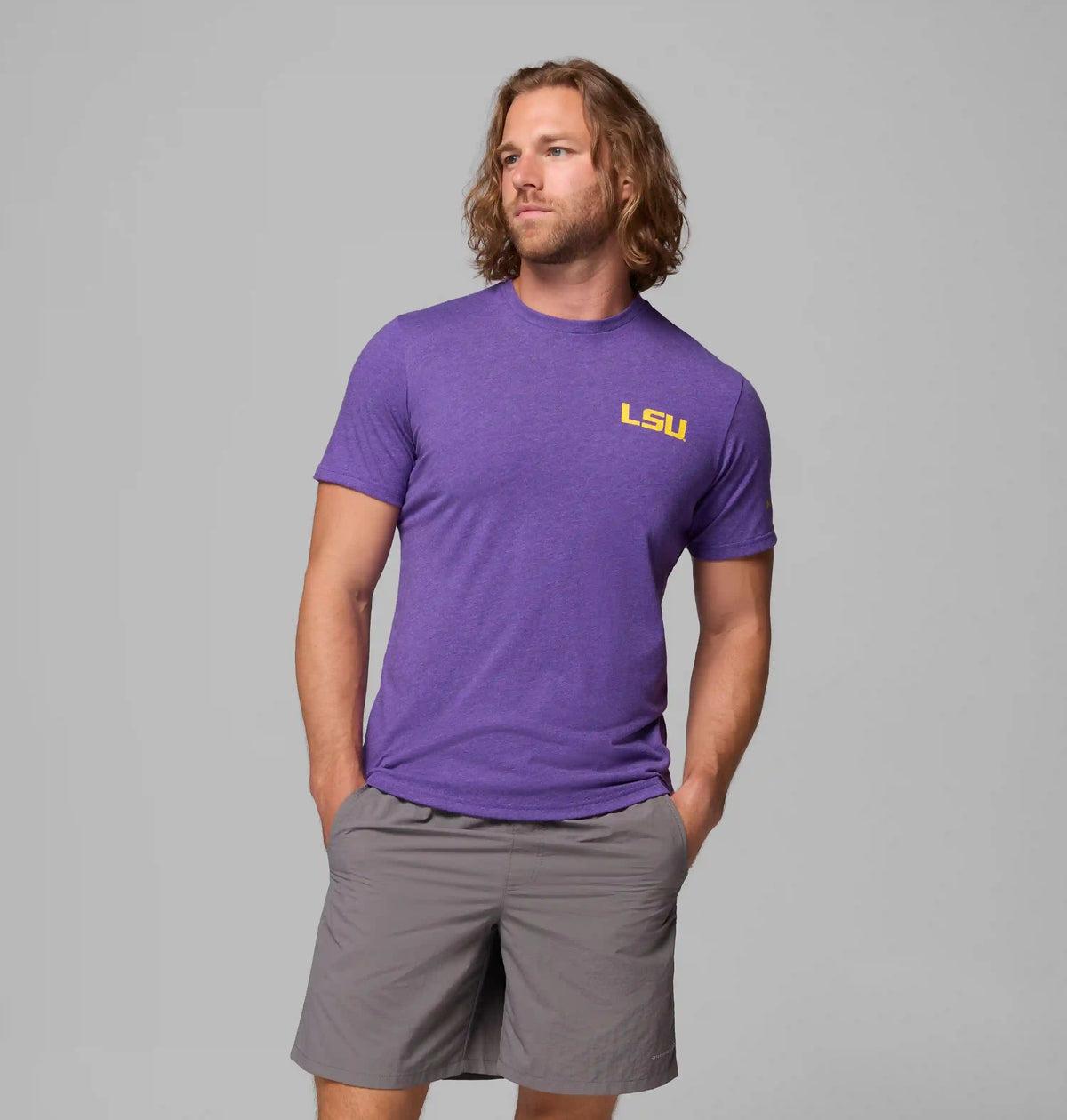 Men's Collegiate PFG Short Sleeve Shirt - LSU