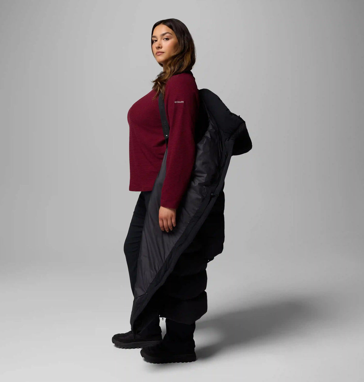Women's Amaze Puff Long Hooded Jacket - Plus Size