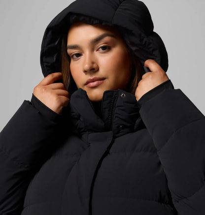 Women's Amaze Puff Long Hooded Jacket - Plus Size