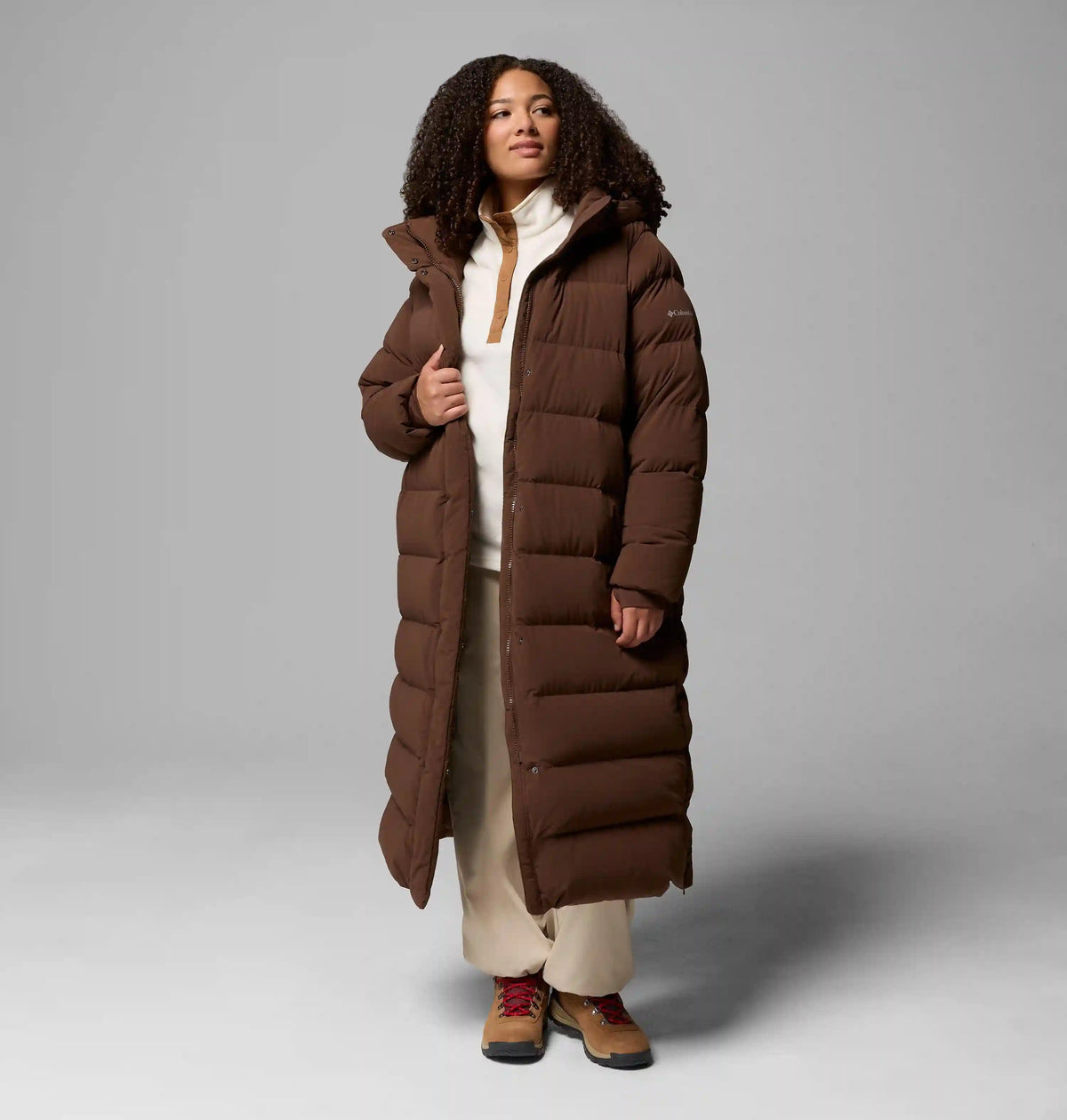Women's Amaze Puff Long Hooded Jacket - Plus Size