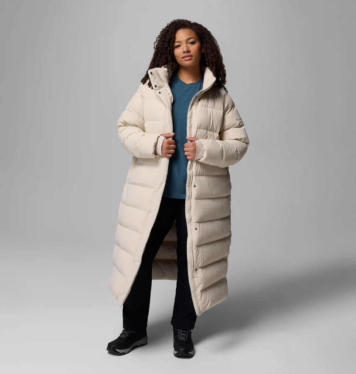 Women's Amaze Puff Long Hooded Jacket - Plus Size