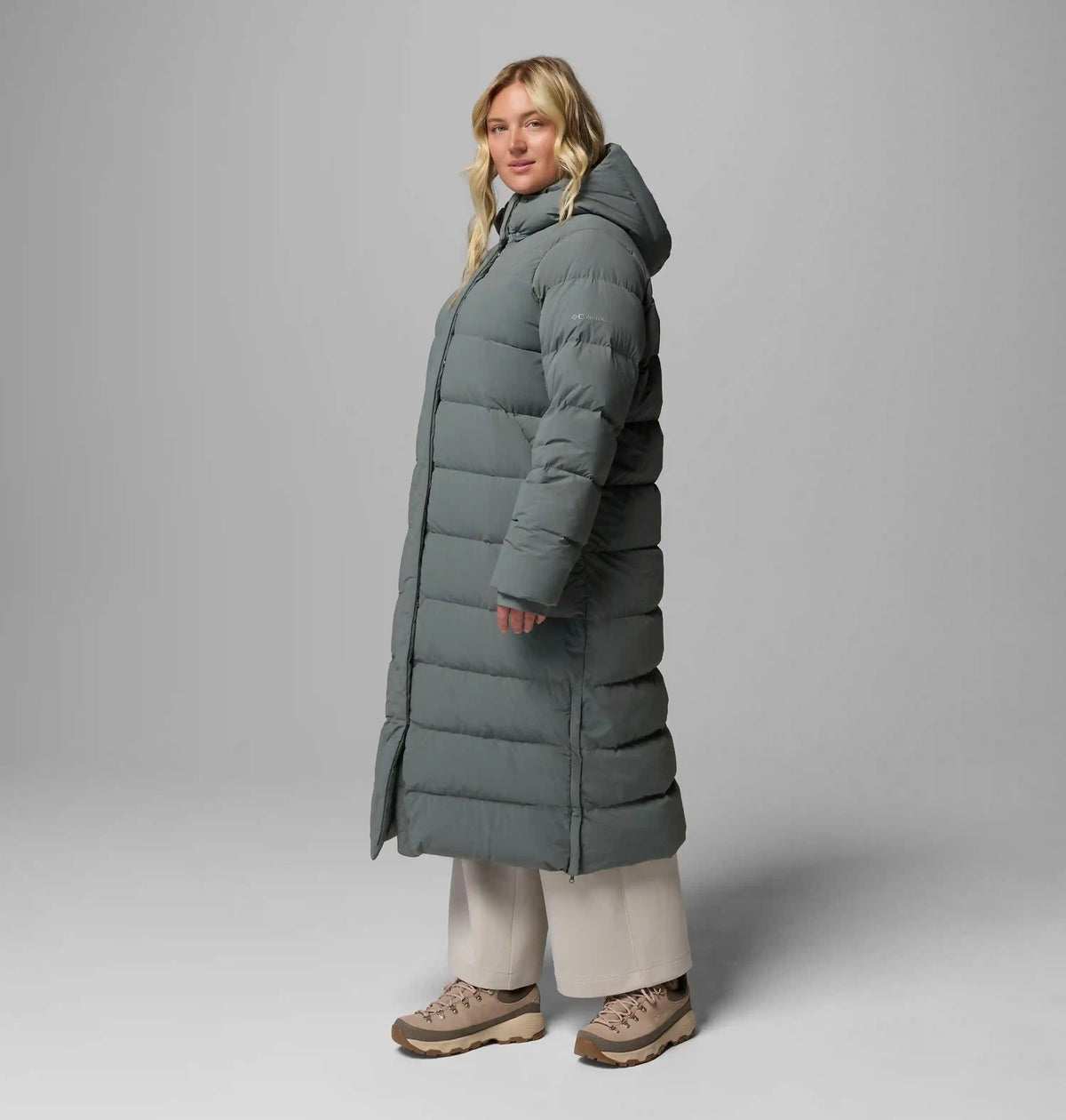 Women's Amaze Puff Long Hooded Jacket - Plus Size