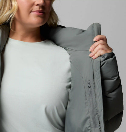 Women's Amaze Puff Long Hooded Jacket - Plus Size