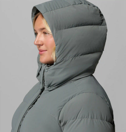 Women's Amaze Puff Long Hooded Jacket - Plus Size