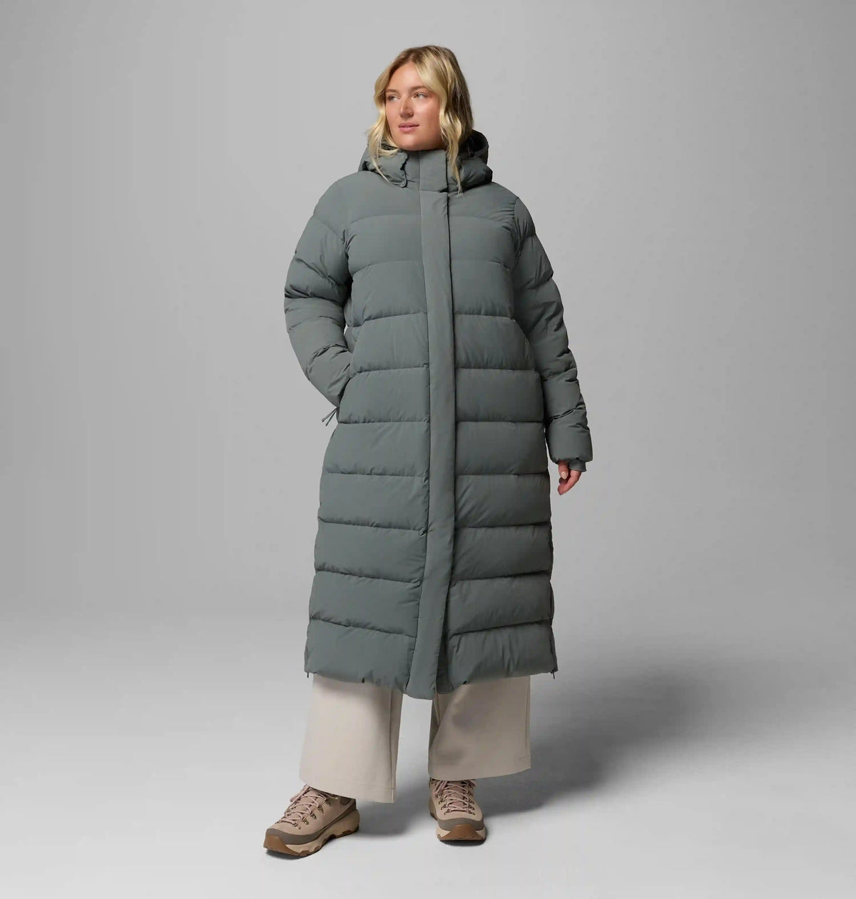 Women's Amaze Puff Long Hooded Jacket - Plus Size