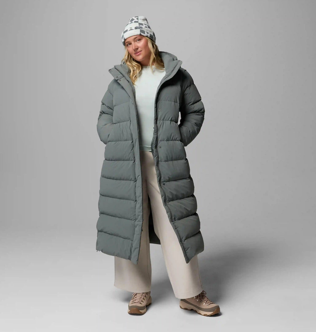 Women's Amaze Puff Long Hooded Jacket - Plus Size