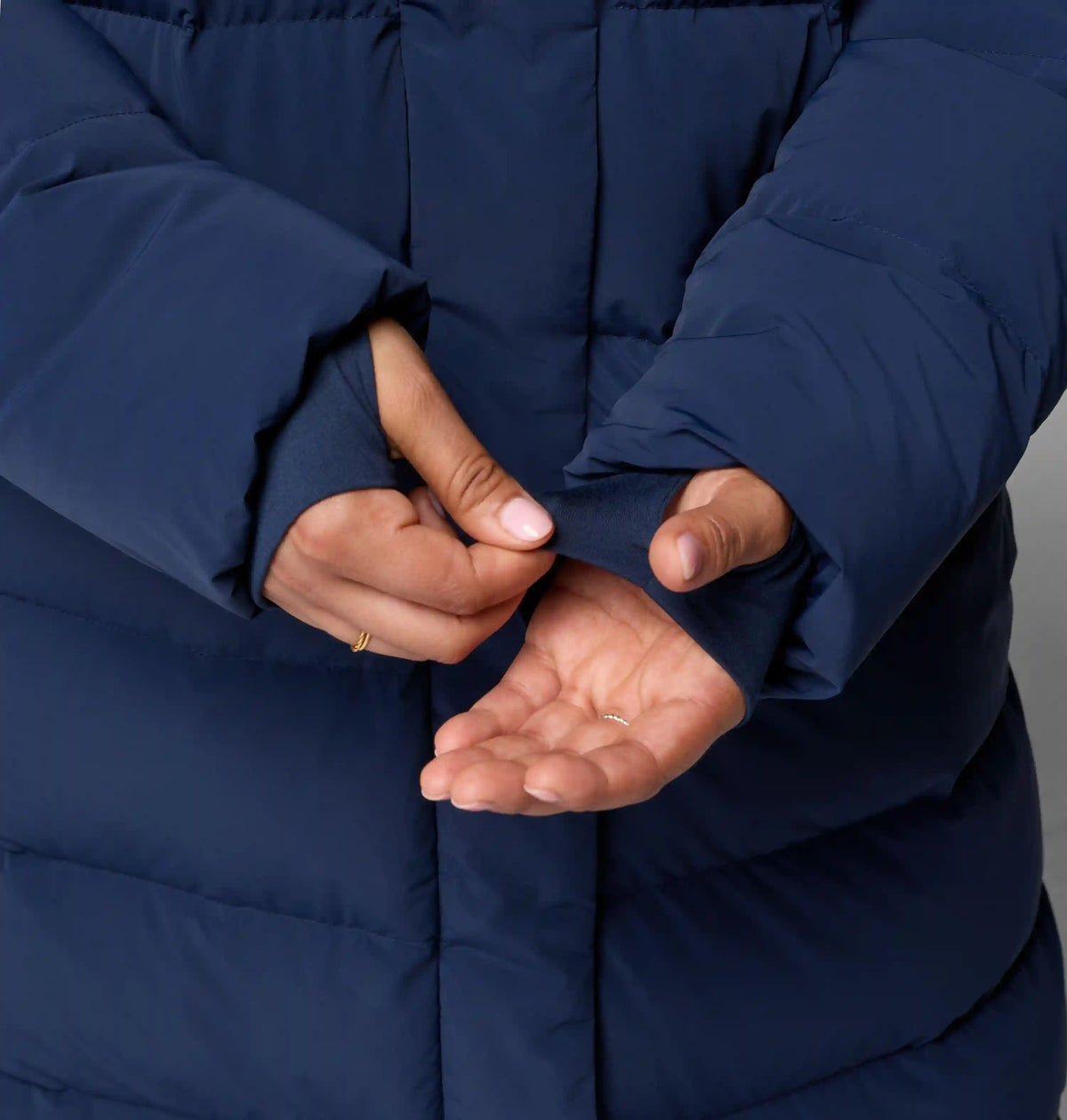 Women's Amaze Puff Long Hooded Jacket - Plus Size