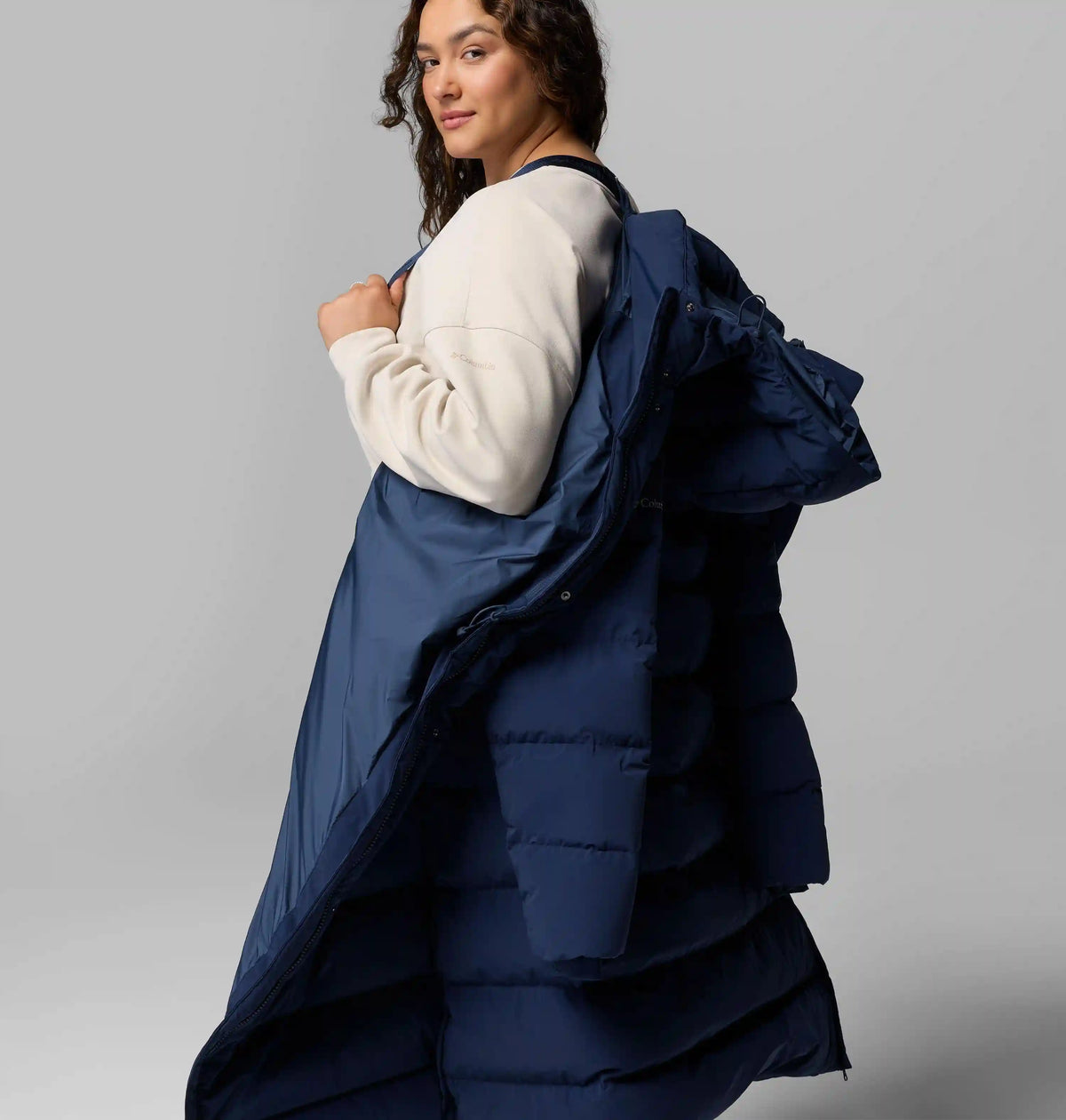 Women's Amaze Puff Long Hooded Jacket - Plus Size