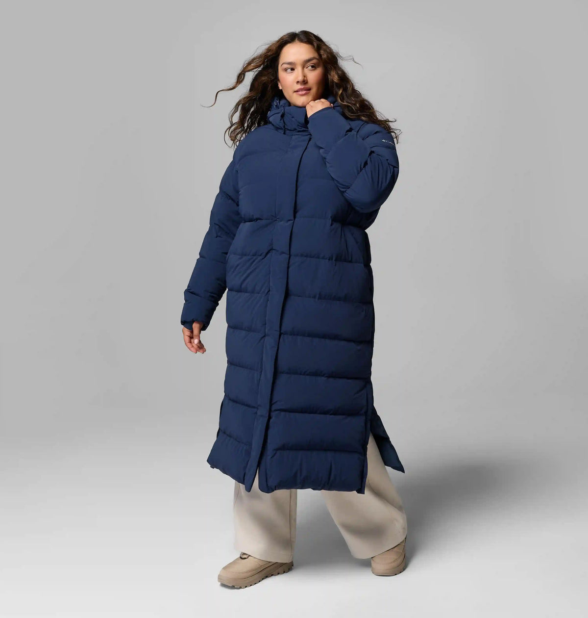 Women's Amaze Puff Long Hooded Jacket - Plus Size
